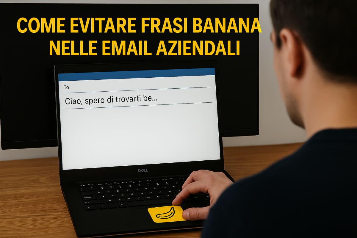come evitare frasi banana nelle email aziendali